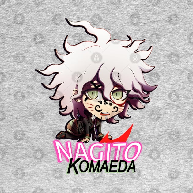 DANGAN RONPA! Chibi Marked Komaeda by Angsty-angst